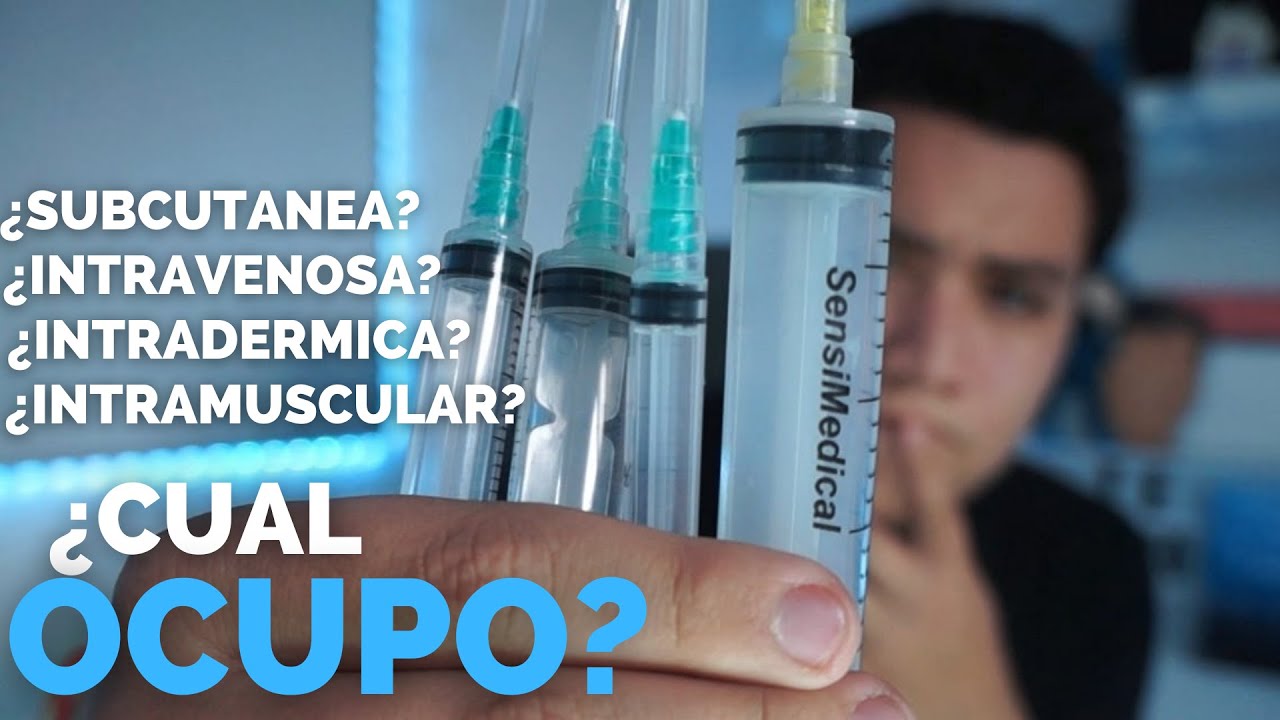 ✅ESTAS son las JERINGAS ADECUADAS PARA CADA VIA DE ADMINISTRACION PARENTERAL | ENFERMERIA