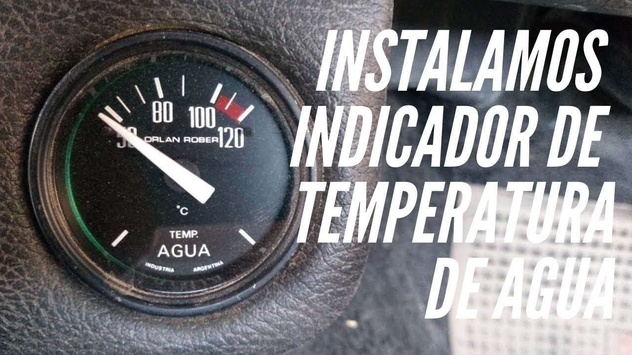 Como instalar un indicador de temperatura de agua eléctrico a tu auto // reloj de temperatura