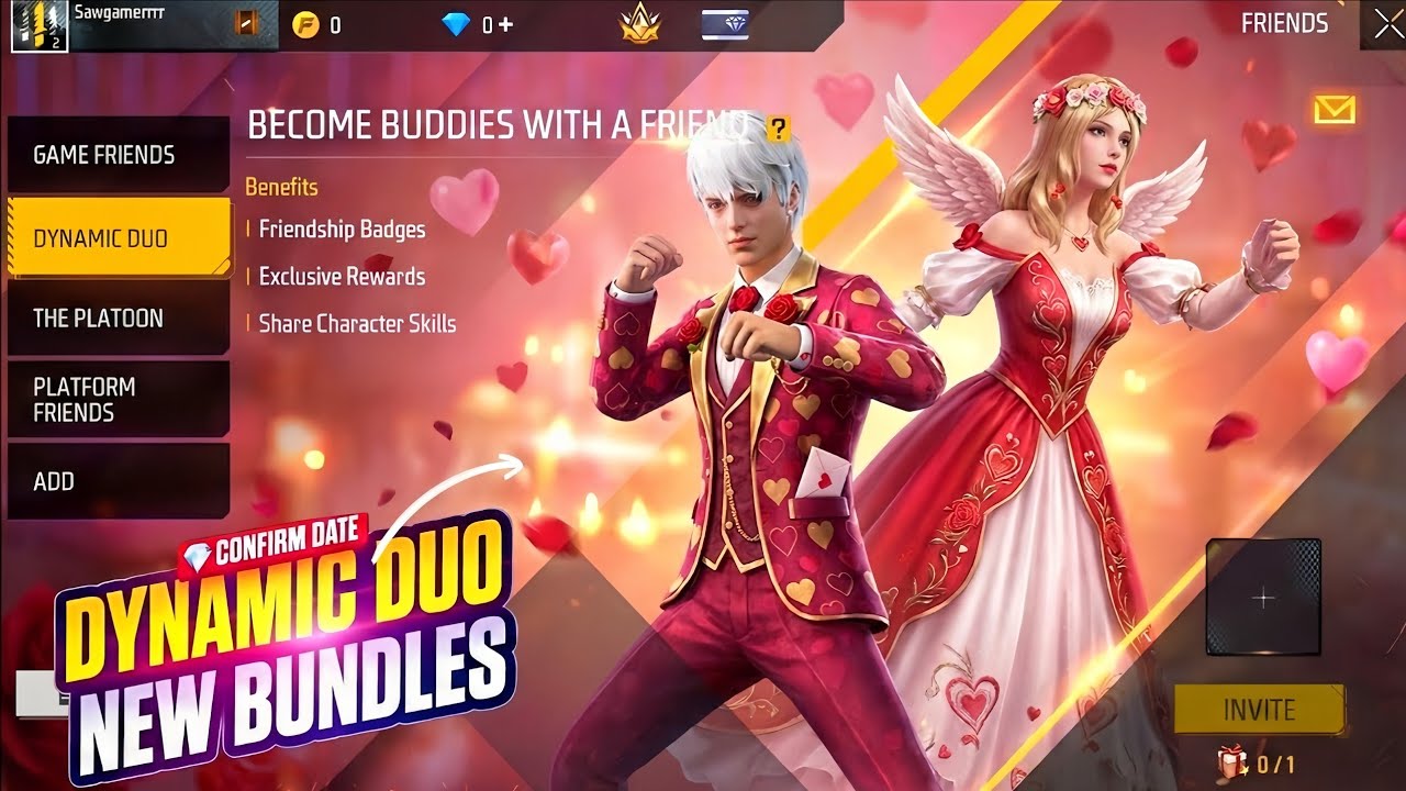 Dynamic Duo New Bundles 🤯 In Telugu | Valentine Event Free Rewards | Free Fire New Event | FF Event 