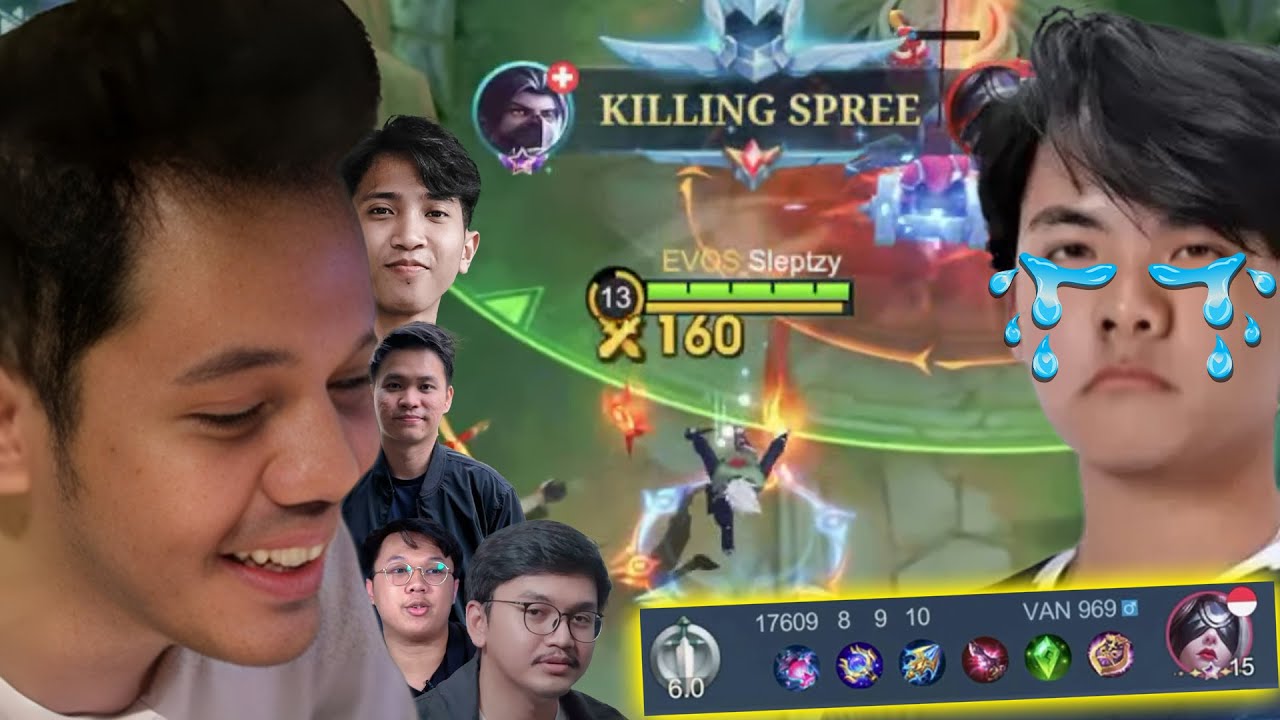 We're Targeting Evos Van's Pharsa Until We Get Silver!! Pharsa Can't Move!! - Mobile Legends