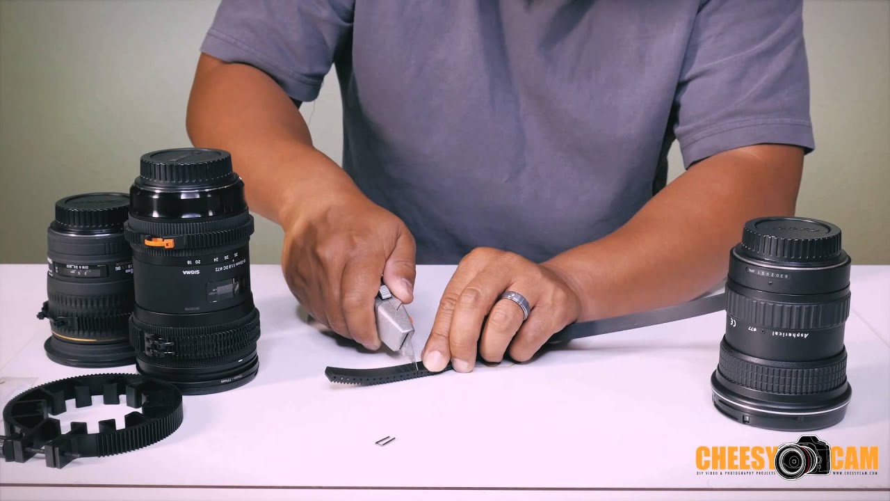 Installing Cinegears Rubber Universal Seamless Lens Follow Focus Ring