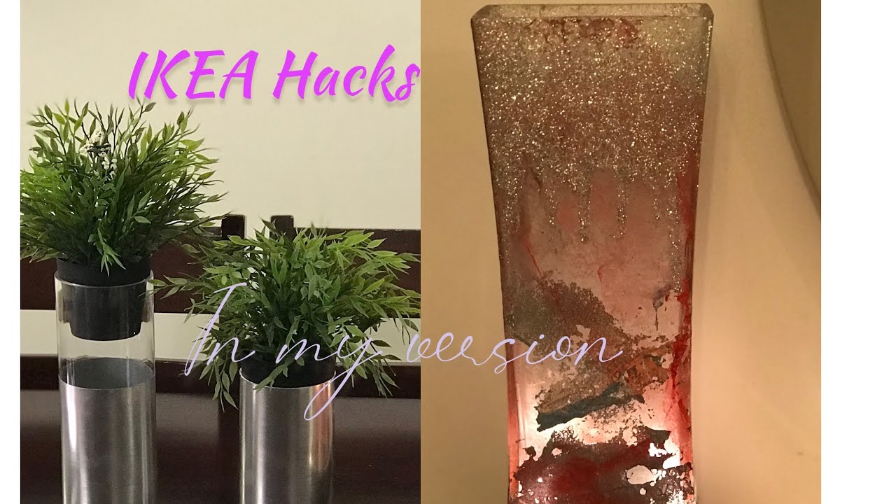 Ikea Glass vase hacks | simple glass painting | DIY lamps| DIY Room decorating ideas| lookexpensive