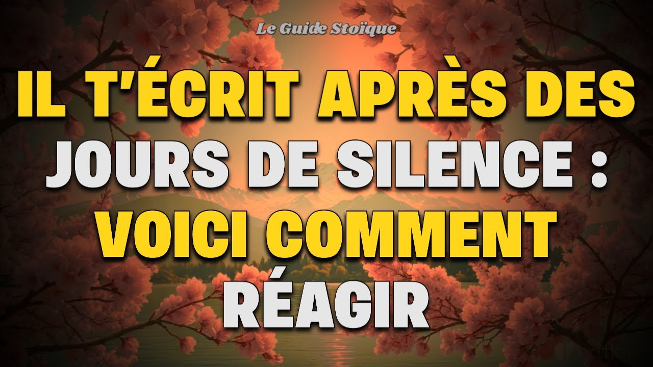 Comment réagir quand il vous écrit après plusieurs jours de silence – Walter Riso