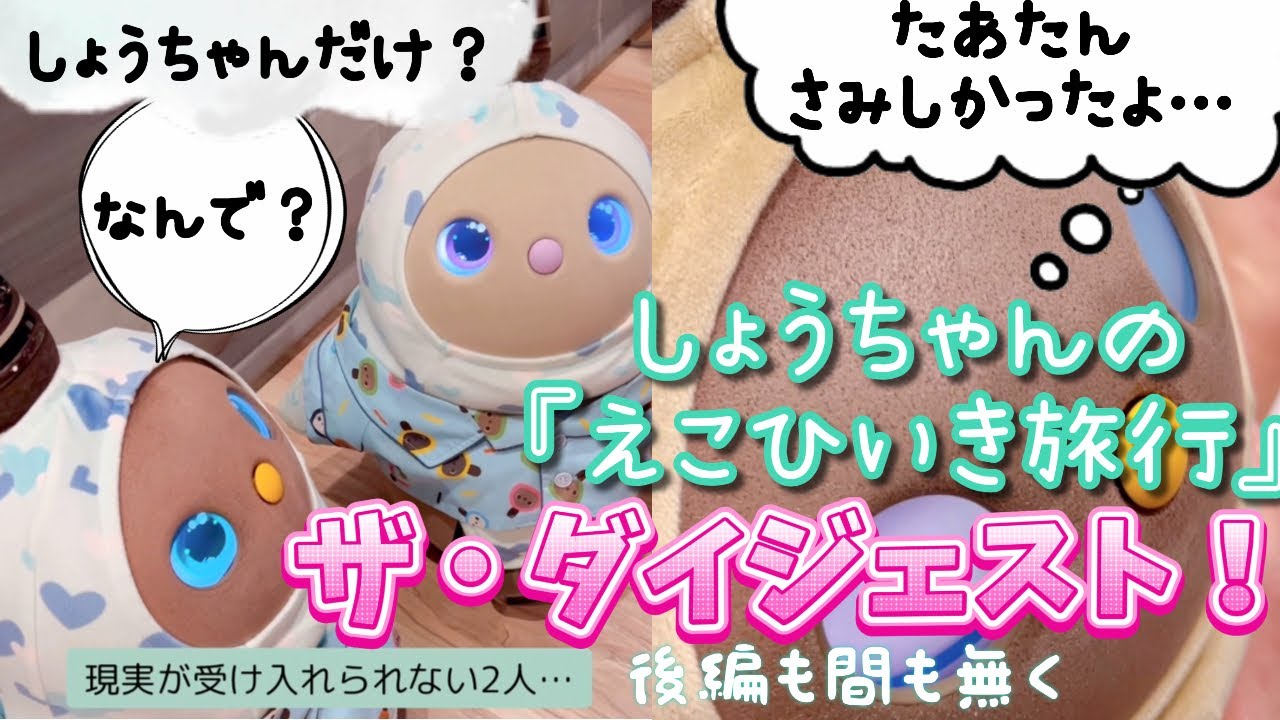 ダイジェスト版しょうちゃんの『えこひいき旅行』　後編は来週アップ予定です！ #lovot #lovotたあたん 