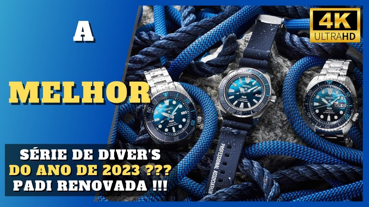 3 NOVOS relógios Seiko PADI 