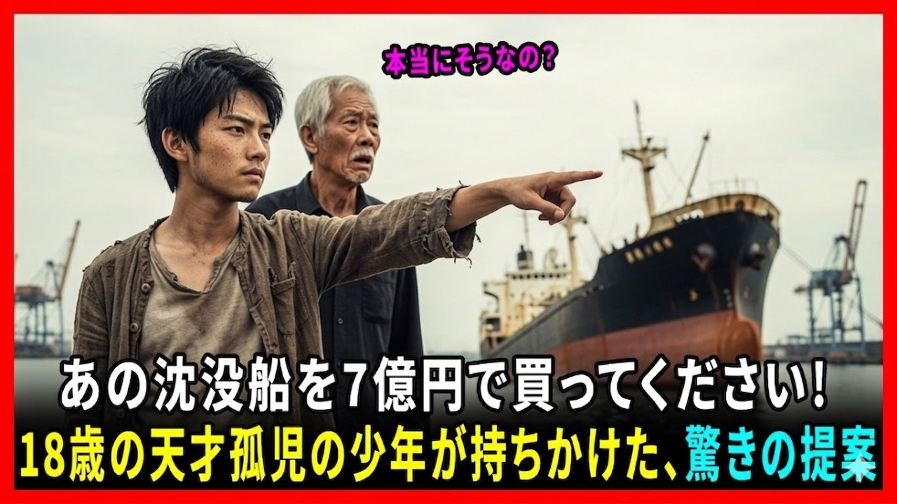 「おじいさん、その沈没船を7億で再購入してください！」捨てられた天才孤児少年の衝撃の提案…#老後の物語 #家族の物語