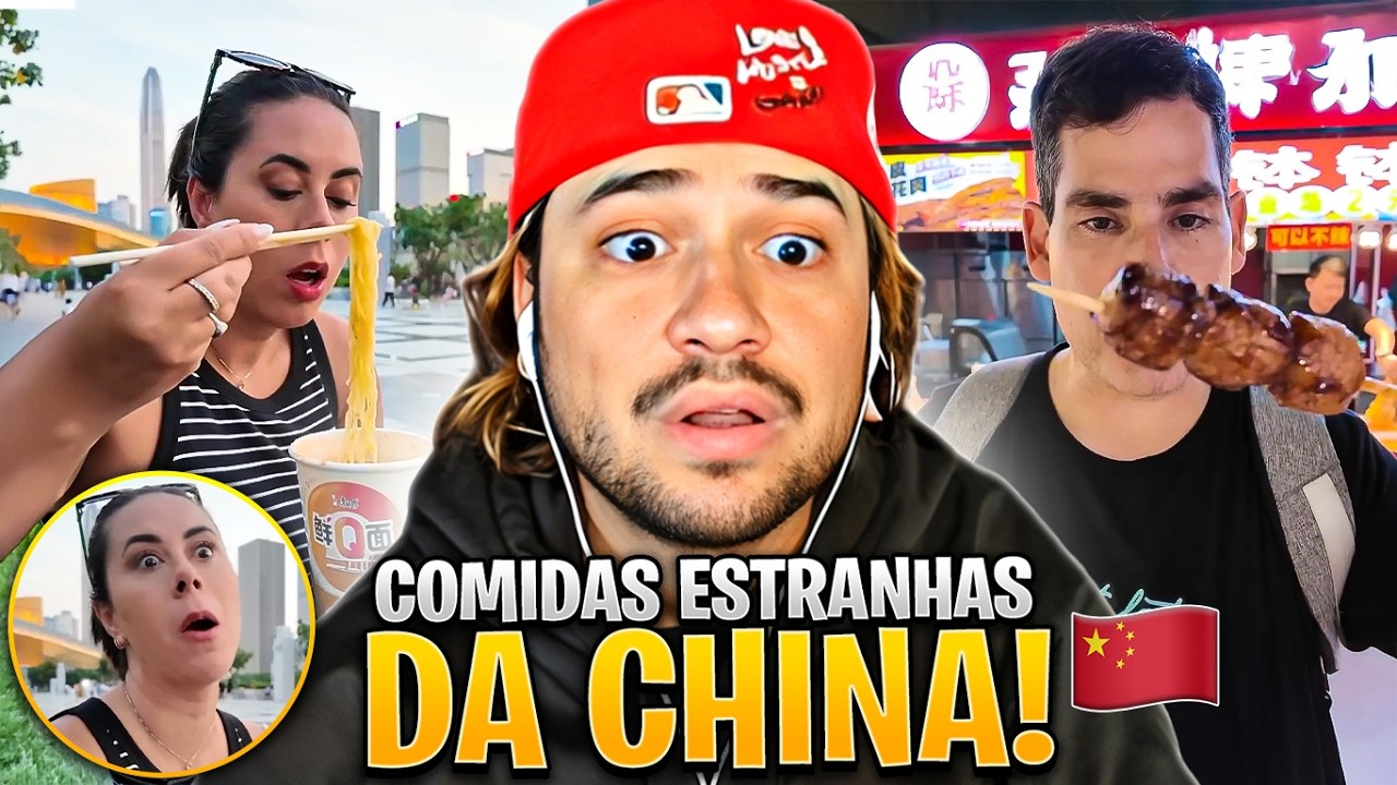 AS COMIDAS MAIS ESTRANHAS DA CHINA! - React Canal dos Ca&ccedil;adores
