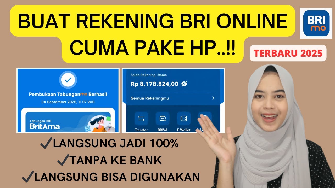 CARA BUAT REKENING BRI ONLINE TERBARU 2025 | CARA BUKA REKENING BRI ONLINE
