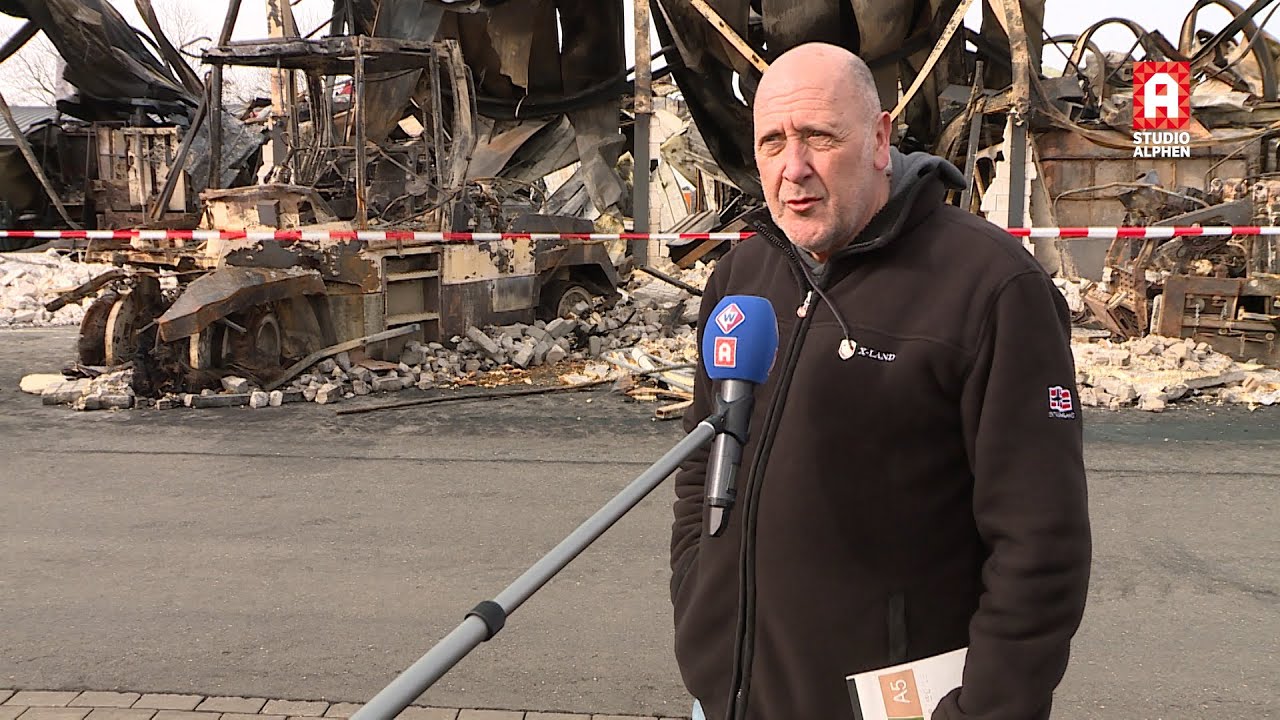 Enorme ravage na zeer grote brand Vermeulen Groep, voor miljoenen euro's schade