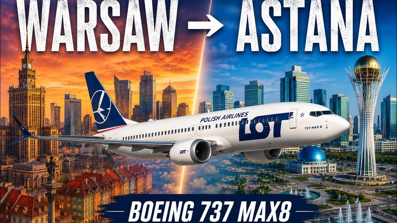Warsaw(WAW) to Astana(NQZ) | LOT | B737 max8