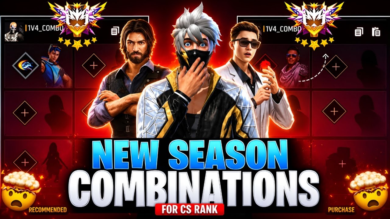Best CS Rank Character Combination Season 37! 🔥 (All In One Combo) 