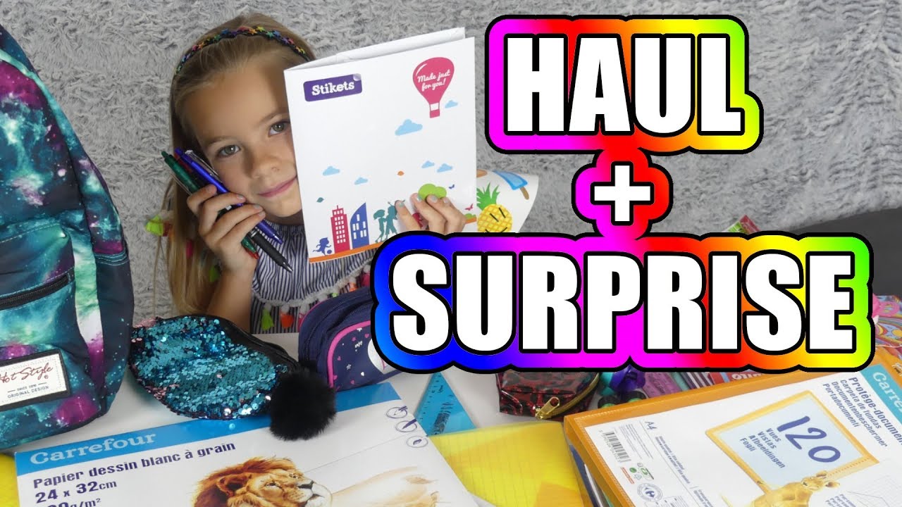 HAUL BACK TO SCHOOL de Oc&eacute;ane + SURPRISE !!! - #kidstudiotest