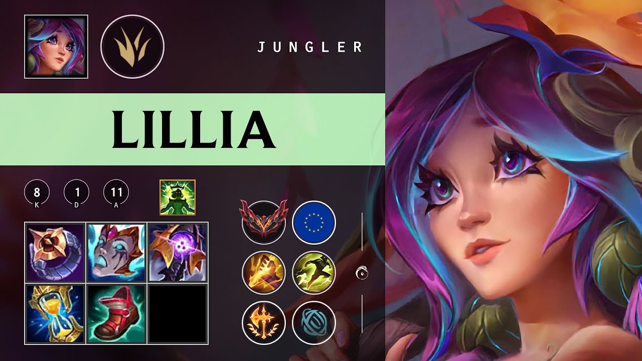 Lillia Jungle vs Lee Sin - EUW Grandmaster Patch 26.02