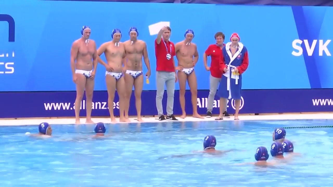 Russia vs Slovakia - Waterpolo Men Euro Championship 2018
