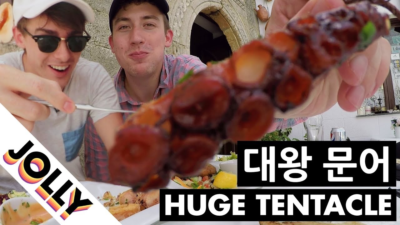 BEST GREEK FOOD!? Fried Cheese and Giant Octopus🐙!!