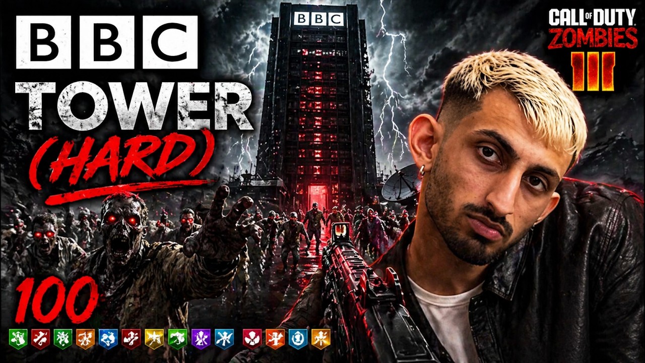 Can I Survive BBC TOWER?! This Map Was SOOO HARD… (Black Ops 3 Zombies)