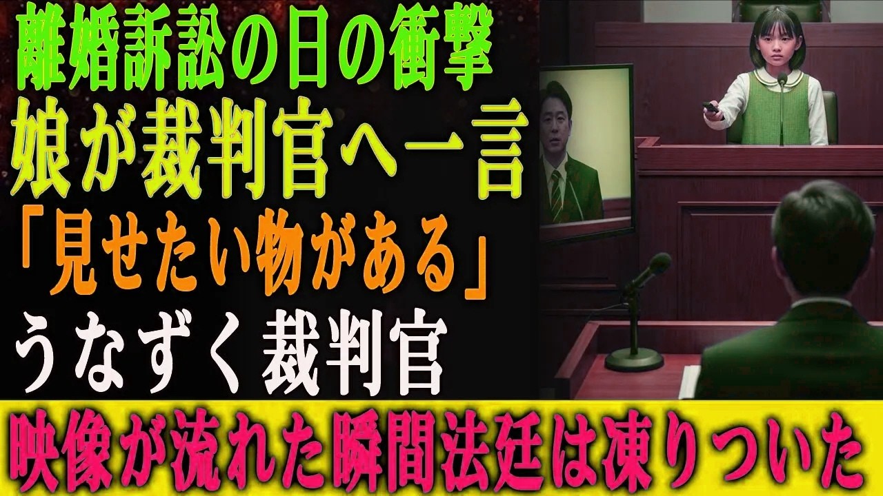 夫が離婚訴訟を起こした日、 7歳の娘が裁判官に言った。  「裁判官님、ママが知らないこと…お見せしましょうか？」  裁判官がうなずくと、 映像が流れ、法廷は一瞬で凍りついた。