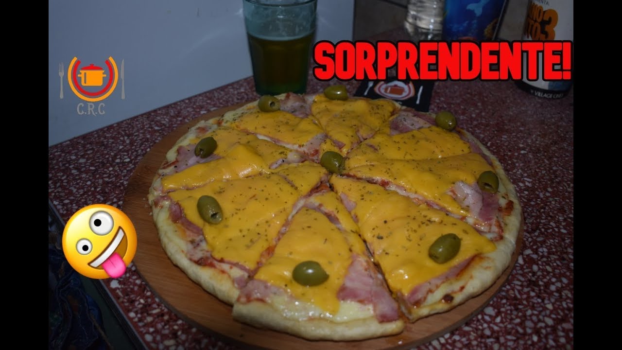 🙂😋PIZZA de PANCETA y CHEDDAR 🍕🍕 (Pizza Americana) | COCINA DE RESTAURANTE EN CASA