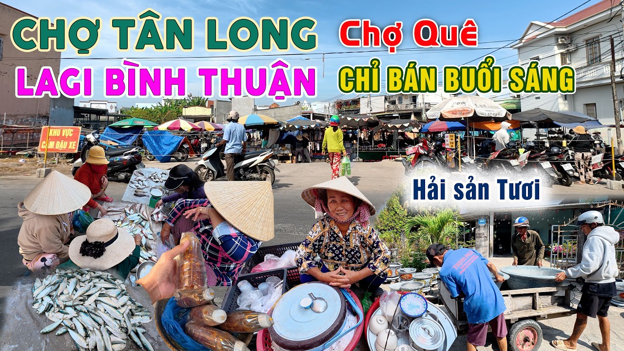 410. Hải Sản Tươi Ngon Chỉ 200K Chợ Tân Long Lagi Bình Thuận || Cuộc Sống Dân LaGi Sau Tết