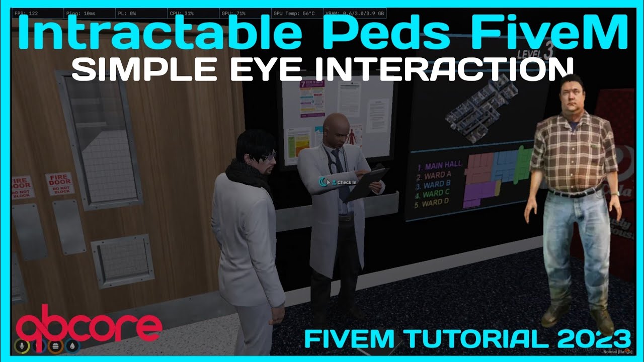 How To Add Target Ped | QB-Target - Intractable Ped | QBCore FiveM Tutorial 2023 | MJ DEVELOPMENT