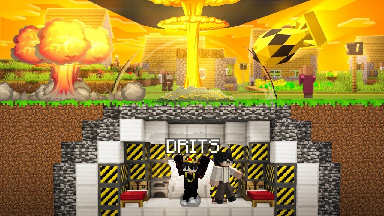 Qanday qilib YADROVIY BOMBADAN omon qolsak bo'ladi!😨? | Uzbekcha minecraft