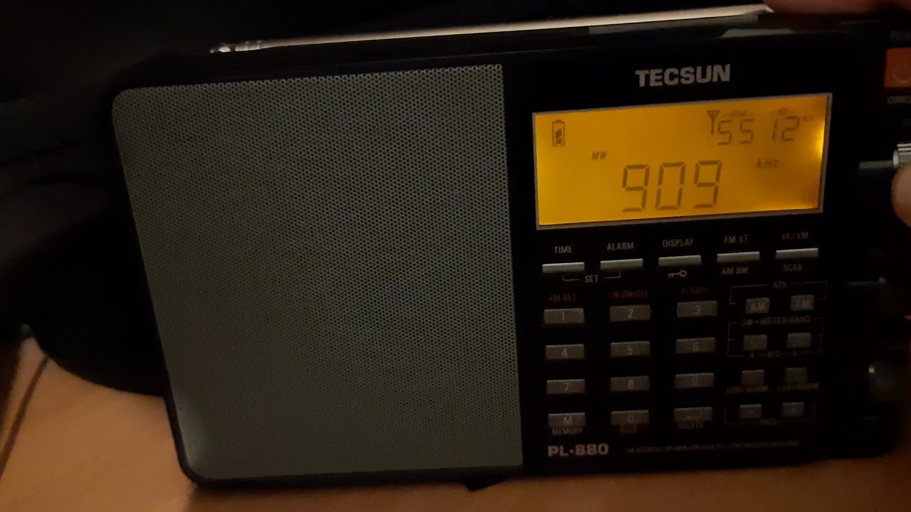 Вечерний Эфир на Tecsun PL880  (MiniWhip) Питер.