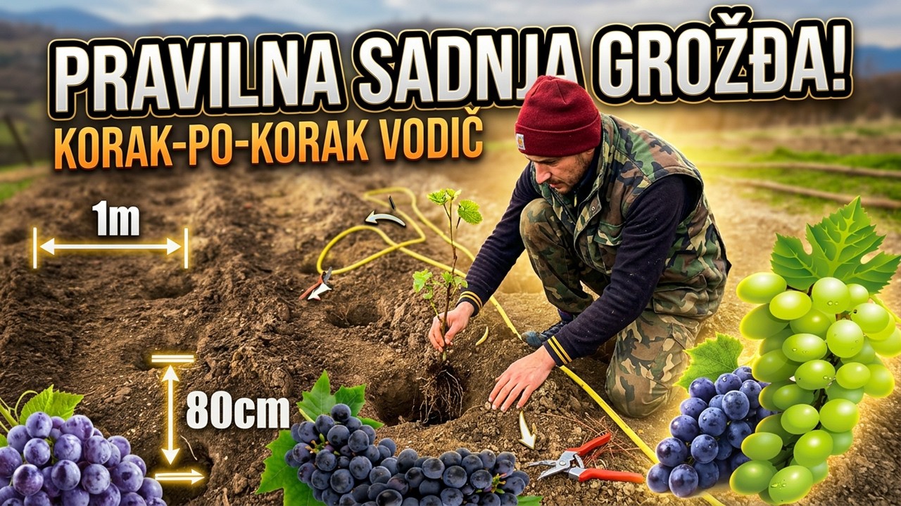 Vinograd koji ce davati plodove godinama - Planting vineyards