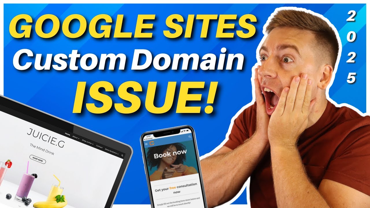 Настройка пользовательского домена Google Sites не отображается? Сделайте это.