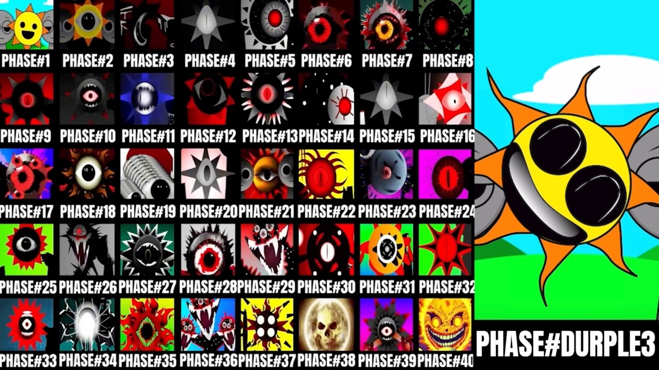 Incredibox Sprunki - Phases - Durple Transformation 1-3 (Bonus Mode)