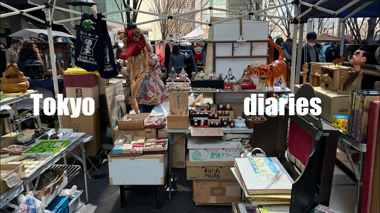 ep. 35 THRIFTING day at 🪆Oedo Antique Market