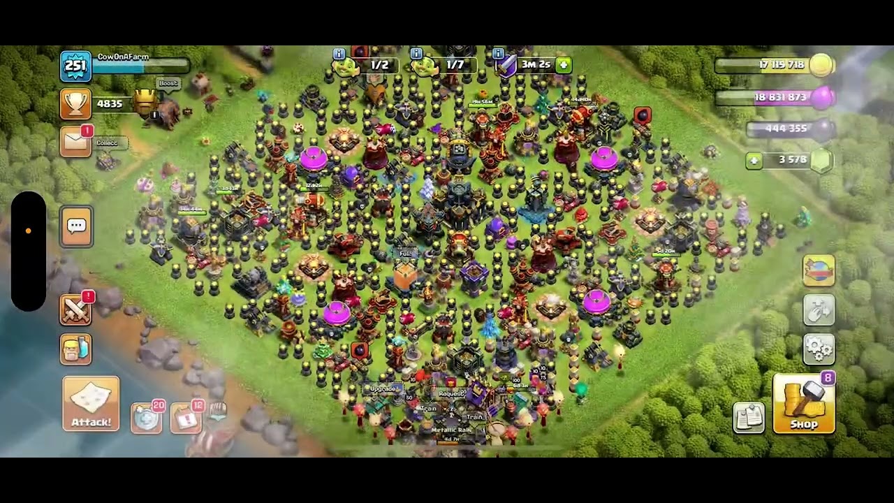 Video Ends When My Storages Are Full! 14million Gold And Elixir In Less Than 10min!