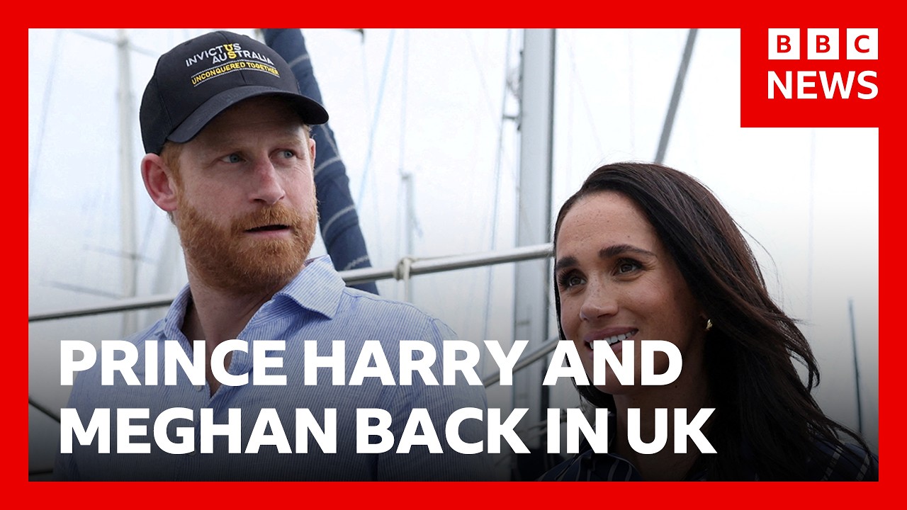 Prince Harry and Meghan land in UK | BBC News