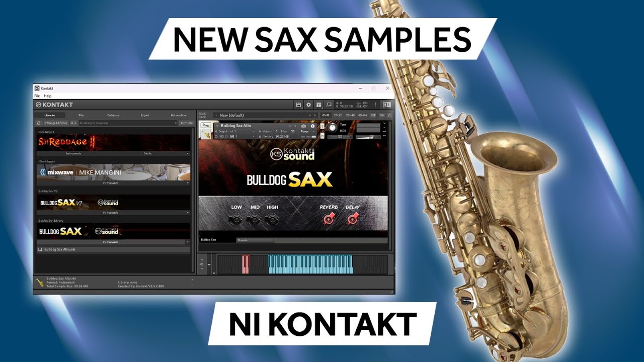 BULLDOG SAX V2 ♫ Sax Samples for N.I. Kontakt ► PT.2