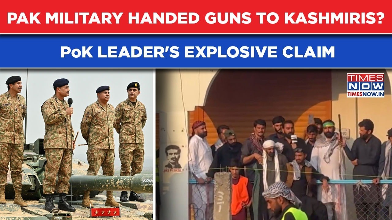 'Pakistan Military Handed Guns To Kashmiris'? PoK Leader's Big Claim Amid Anti-Sharif Protests