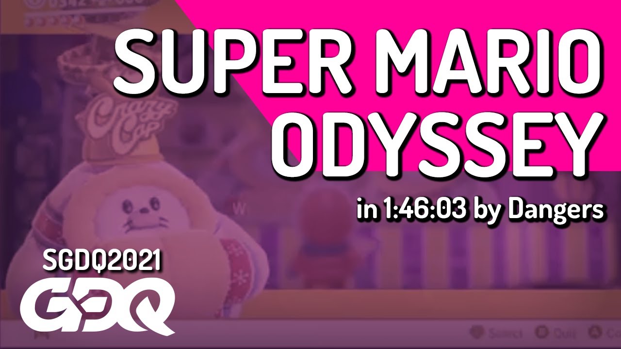 Super Mario Odyssey by Dangers in 1:46:03 - Summer Games Done Quick 2021 Online