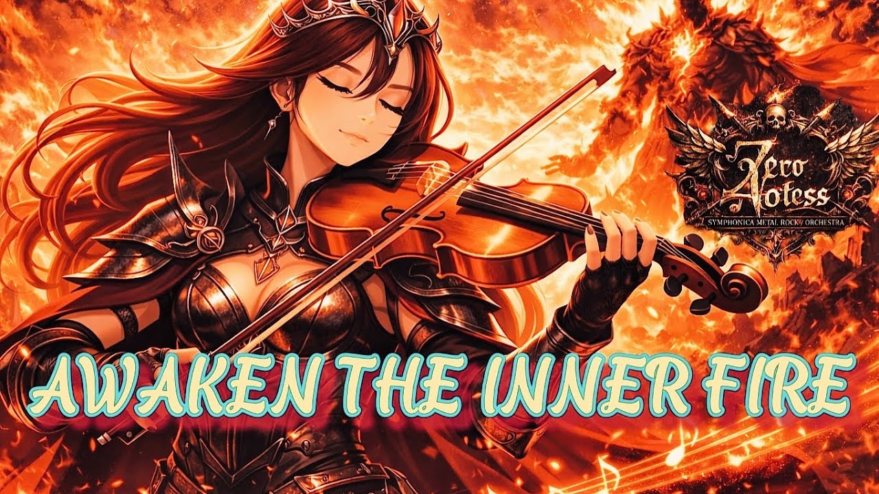 Awaken the Inner Fire | Epic Violin Metal Rock - Motivation Instrumental for Inner Strength