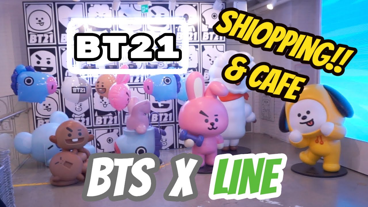 [BT21] พาช้อป, ทัวร์ร้าน, คาเฟ่ BTS X LINE FRIENDS STORE