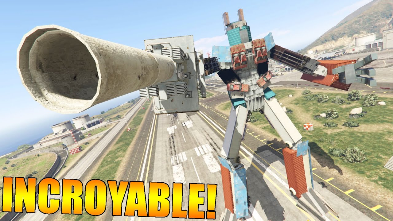 MEGA ROBOT CANON !!! GTA 5 ONLINE