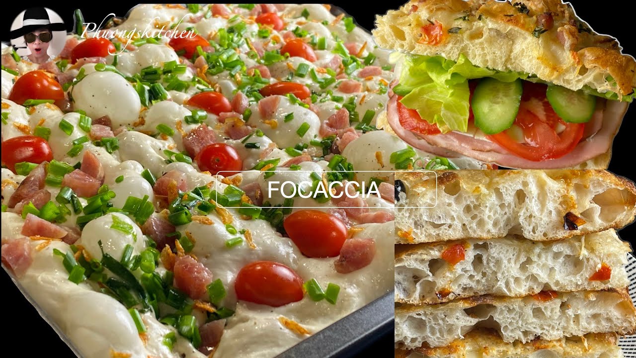 PIZZA TRẮNG FOCACCIA- Không cần máy, dễ làm.