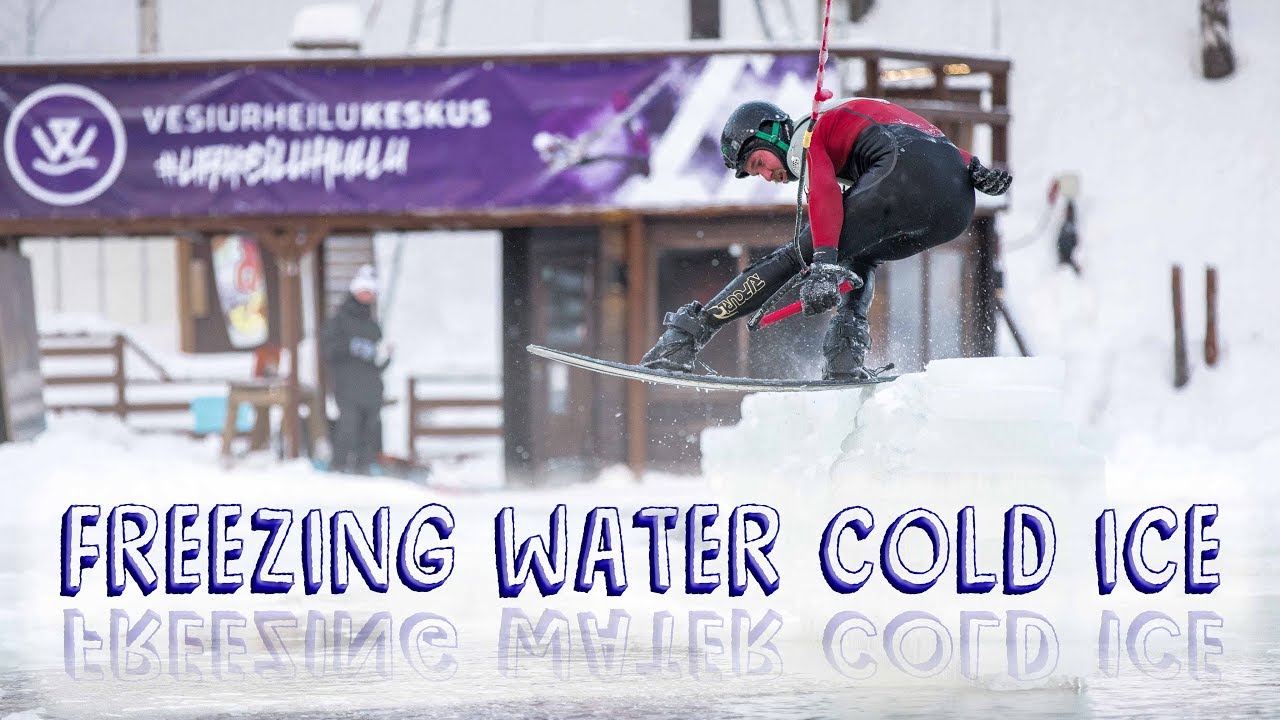 FREEZING WATER ICE COLD - Wakeboarding in Finland