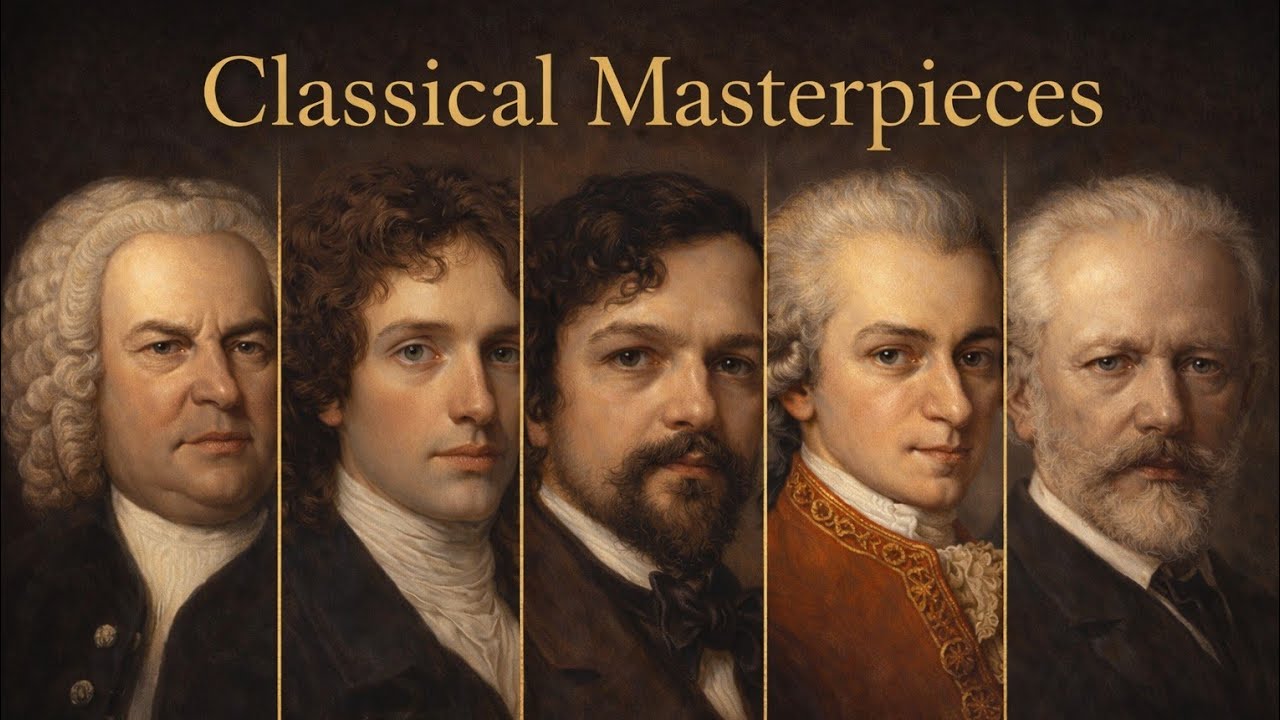 Timeless Classical Masterpieces with Rain 🌧️ | #bach , #chopin, #Debussy #Mozart #Tchaikovsky | 