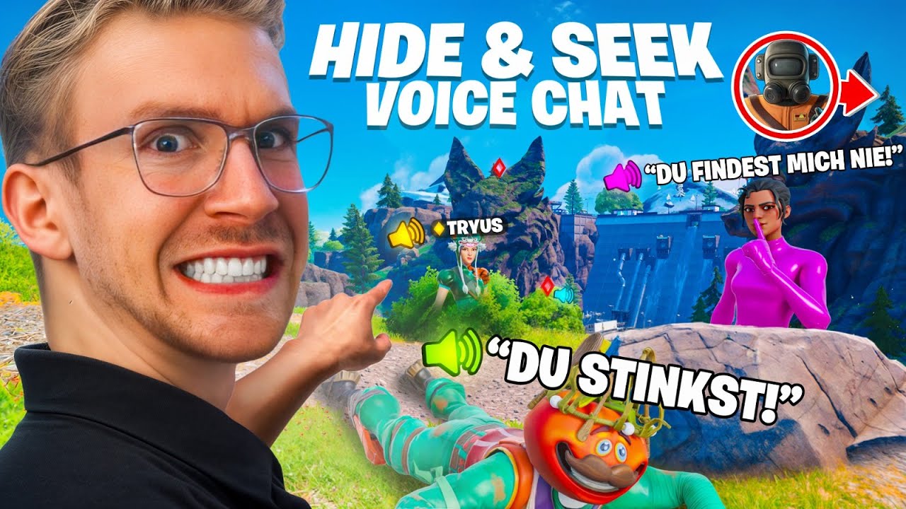 FORTNITE HIDE AND SEEK, ABER MIT VOICECHAT 😂 (es war ein fehler...)