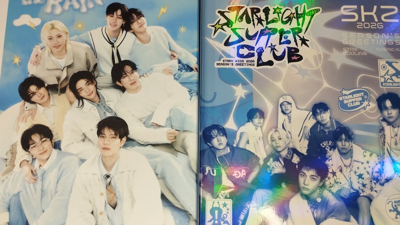 Распаковка Stray Kids мембершип 2025, Season's Greetings 2026 🍔👽