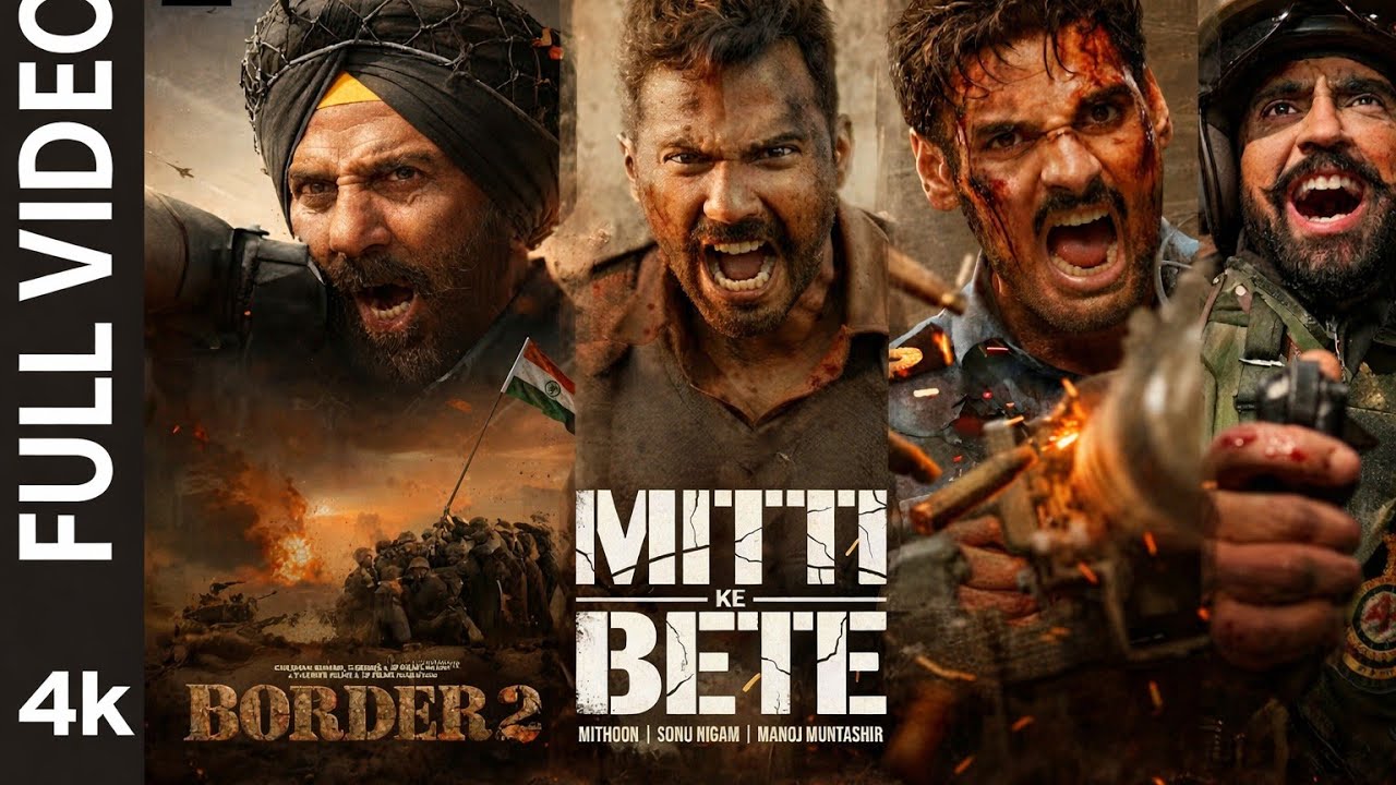 BORDER 2:Mitti Ke Bete(Full Video)|SunnyDeol |Varun D, Diljit, Ahan |Mithoon |SonuNigamManoj M