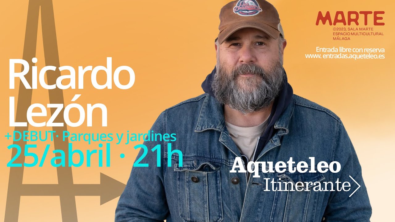 Ricardo Lezón, en concierto acústico.
