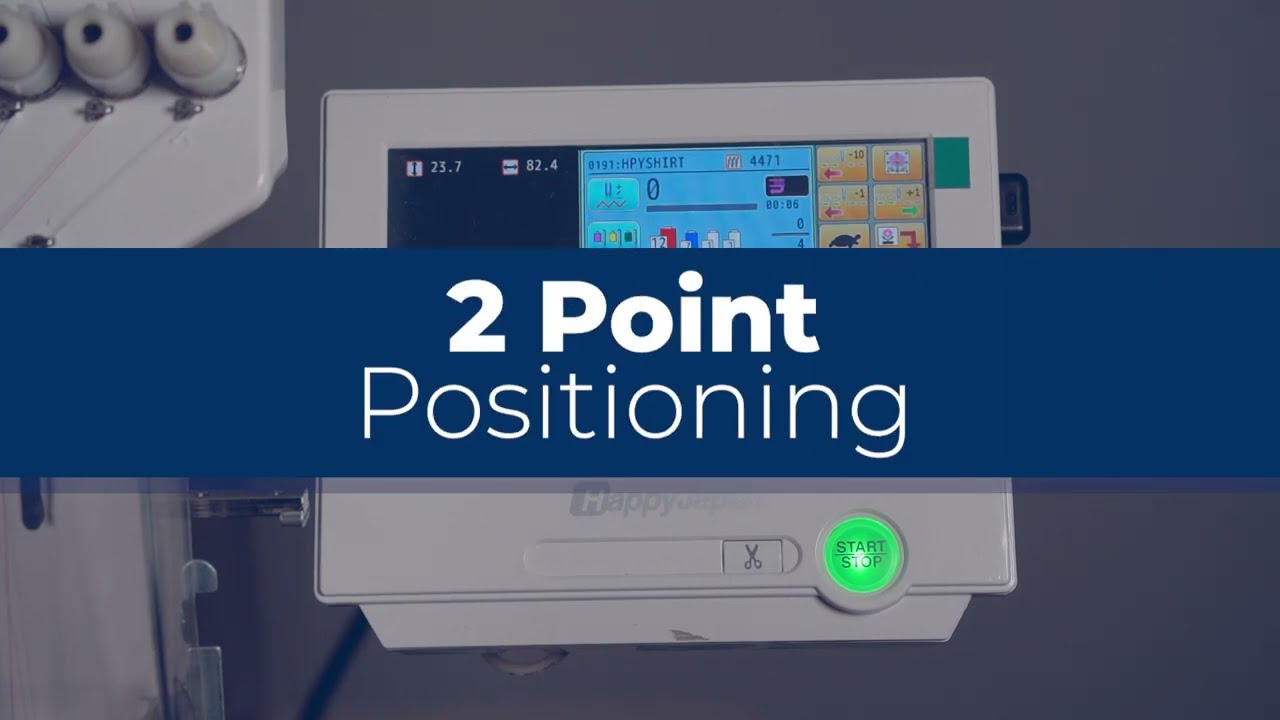 Tutorial: 2 Point Positioning | HappyJapan Embroidery Machine