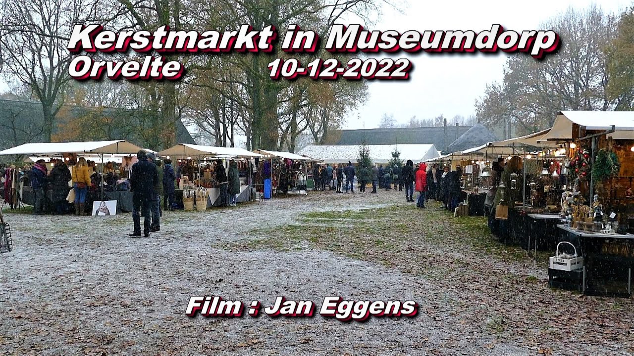 Kerstmarkt in Museumdorp Orvelte 10 12 2022
