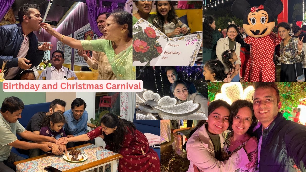 VLOG 137 - इरा ने पारसच्या birthday चे surprise फोडले | Christmas carnival reviews