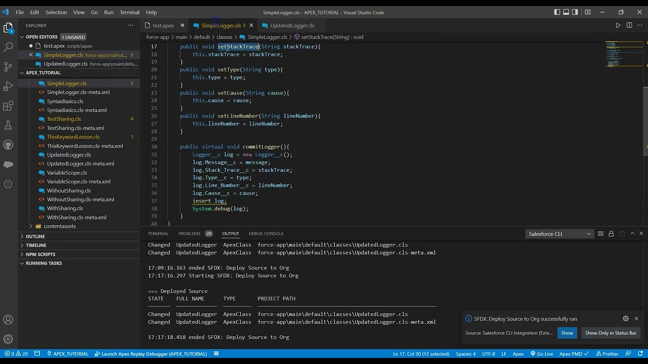 52. Class Extensions - Virtual Override Super Protected - Free Partial Apex Course