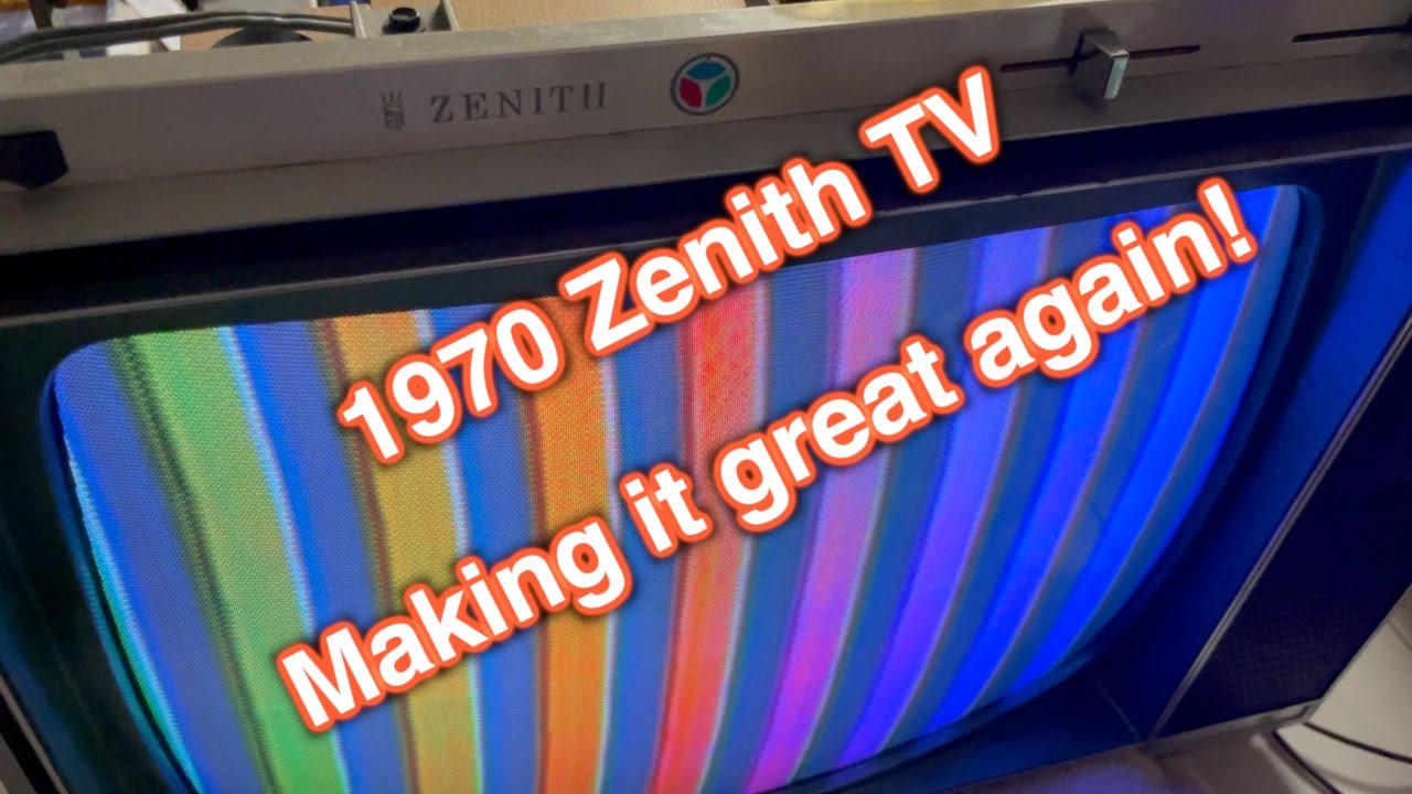 Zenith 1970 portable color TV part 2 of 2